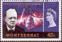 Montserrat 1966 Churchill SG 182 Fine Used