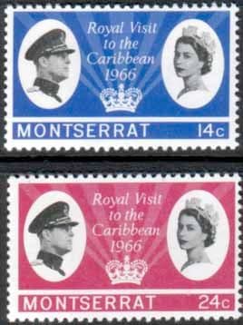 Montserrat 1966 Royal Visit Fine Mint