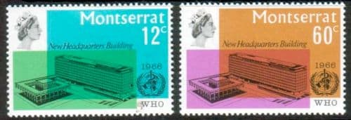Montserrat 1966 World Health Organisation Set Fine Mint