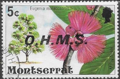 Montserrat 1976 Official OHMS SG O17 Fine Used