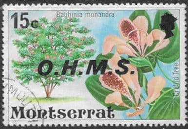 Montserrat 1976 Official OHMS SG O19 Fine Used