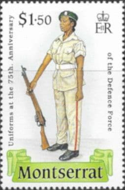 Montserrat 1989 Uniforms  SG 785 Fine Mint