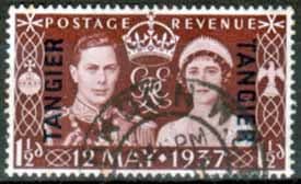 Morocco Agencies 1937 King George VI Coronation Tangier Fine Used