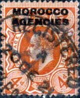 Morocco Agencies British Currency 1907 Edward VII SG 35 Fine Used