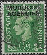 Morocco Agencies British Currency 1949 King George VI SG 77 Fine Used