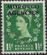 Morocco Agencies British Currency 1952 Queen Elizabeth II SG 103 Fine Used