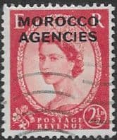 Morocco Agencies British Currency 1956 Queen Elizabeth II SG 111 Fine Used