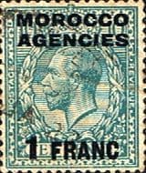 Morocco Agencies French Currency 1917 SG 199 King George V Fine Used