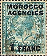 Morocco Agencies French Currency 1925 SG 210 King George V Fine Used