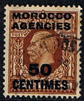 Morocco Agencies French Currency 1935 SG 221 King George V Fine Used