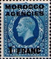 Morocco Agencies French Currency 1935 SG 223 King George V Fine Mint