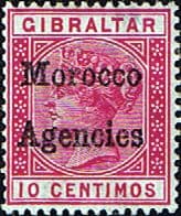 Morocco Agencies Gibraltar Overprints 1898 Queen Victoria SG 2 Fine Mint