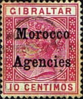 Morocco Agencies Gibraltar Overprints 1898 Queen Victoria SG 2 Fine Used