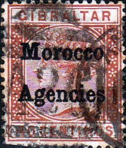 Morocco Agencies Gibraltar Overprints 1898 Queen Victoria SG 5 Fine Used