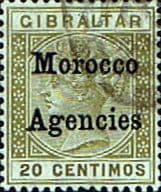 Morocco Agencies Gibraltar Overprints 1899 Queen Victoria SG 11 Fine Used