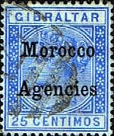 Morocco Agencies Gibraltar Overprints 1899 Queen Victoria SG 12 Fine Used