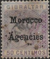 Morocco Agencies Gibraltar Overprints 1899 Queen Victoria SG 14 Fine Used