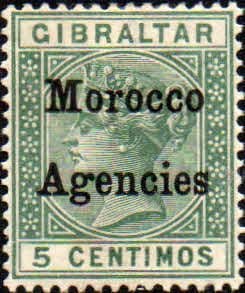 Morocco Agencies Gibraltar Overprints 1899 Queen Victoria SG 9 Fine Mint