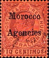 Morocco Agencies Gibraltar Overprints 1903 King Edward VII SG 18 Fine Used