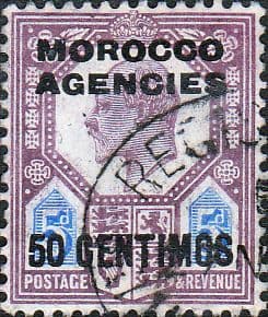 Morocco Agencies Spanish Currency 1907 SG 119a King Edward VII Fine Used