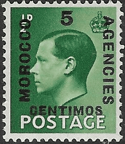 Morocco Agencies Spanish Currency 1936 Edward VIII SG 160 Fine Mint