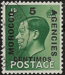 Morocco Agencies Spanish Currency 1936 Edward VIII SG 160 Fine Used