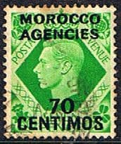 Morocco Agencies Spanish Currency 1937 SG 170 King George VI Fine Used