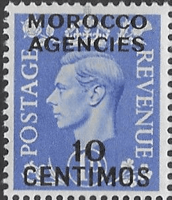Morocco Agencies Spanish Currency 1952 SG 183 King George VI Fine Mint