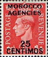 Morocco Agencies Spanish Currency 1952 SG 185 King George VI Fine Mint