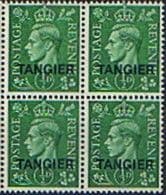 Morocco Agencies TANGIER 1944 SG 251 Marginal Block of 4 King George VI Fine Mint