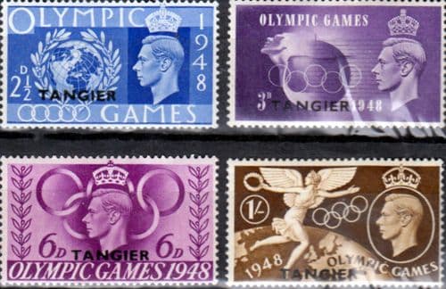 Morocco Agencies TANGIER 1948 Olympic Games Set Fine Mint