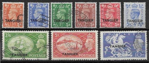 Morocco Agencies TANGIER 1950 Set King George VI Fine Used