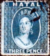 Natal 1861 Queen Victoria SG 12 Good Used