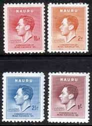 Nauru 1937 King George VI Coronation Set Fine Mint