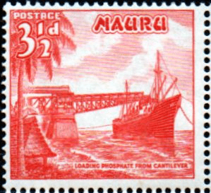 Nauru 1954 SG 50 Loading Phosphate SG50a Fine Mint