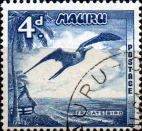 Nauru 1954 SG 51 Great Frigate Bird Fine Used