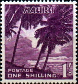 Nauru 1954 SG 54 Palm Trees Fine Mint