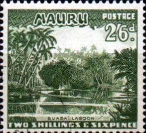 Nauru 1954 SG 55 Buada Lagoon Fine Mint