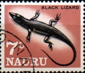 Nauru 1966 SG 71 Black Lizard Fine Used