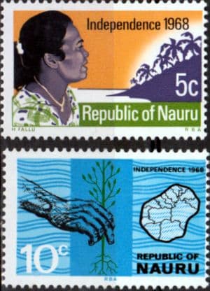 Nauru 1968 Independence Set Fine Mint