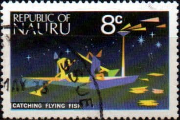 Nauru 1973 SG 105 Catching Flying Fish Fine Used