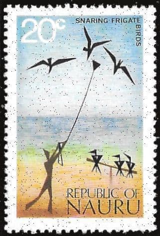 Nauru 1973 SG 108 Snaring Great Frigate Birds Fine Mint