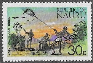 Nauru 1973 SG 110 Catching Common Noddy birds Fine Mint