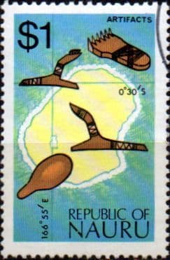 Nauru 1973 SG 112  Map and Artifacts Fine Used