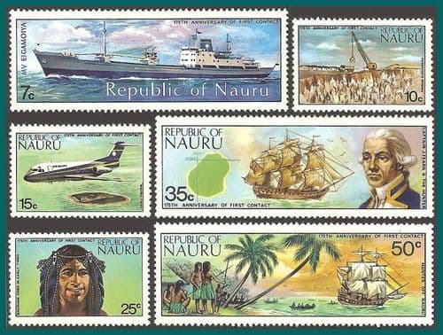Nauru 1974 First Contact with the Outside World Set Fine Mint