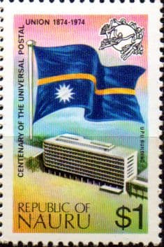 Nauru 1974 Universal Postal Union Flag SG 125 Fine Mint