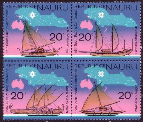 Nauru 1975 South Pacific Commission Conference Block Fine Mint