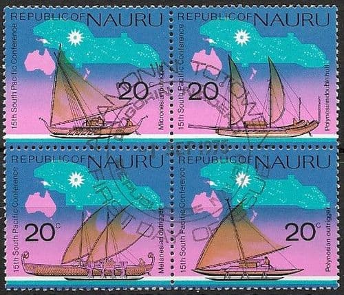 Nauru 1975 South Pacific Commission Conference Block Fine Used