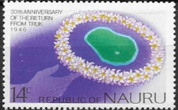 Nauru 1976 Return from Truk SG 144 Fine Mint