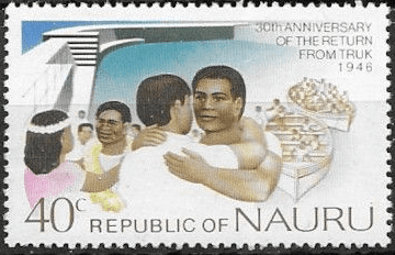Nauru 1976 Return from Truk SG 146 Fine Mint